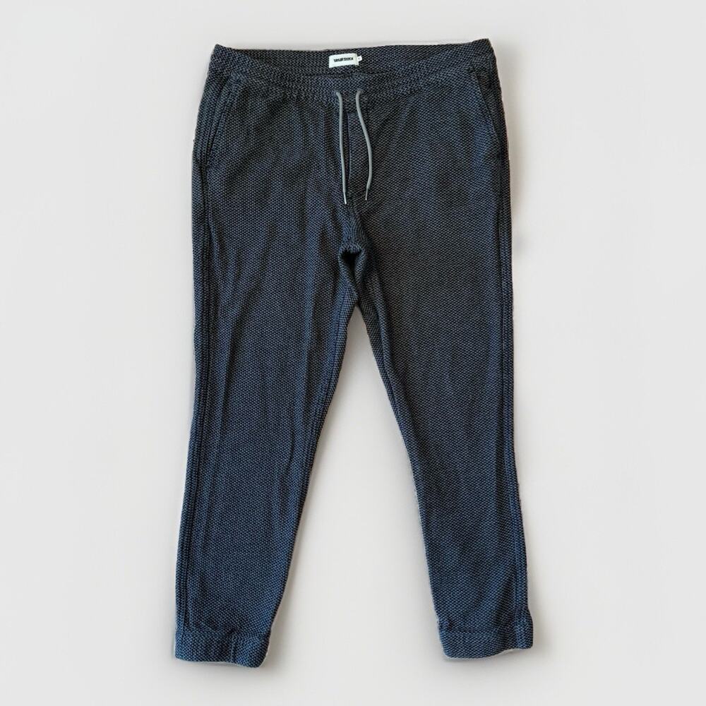 Taylor Stitch Apres Pants XL Black Jogger Sweatpants Minimalist Comfy New York